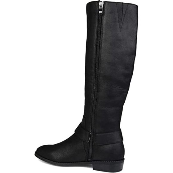 Journee Collection Womens Winona Boot Black, 7.5 Regular US - Picture 2 of 4